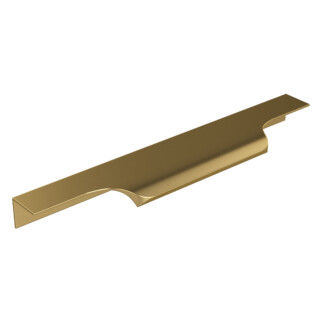 Wave Handle 200mm - Brushed Gold